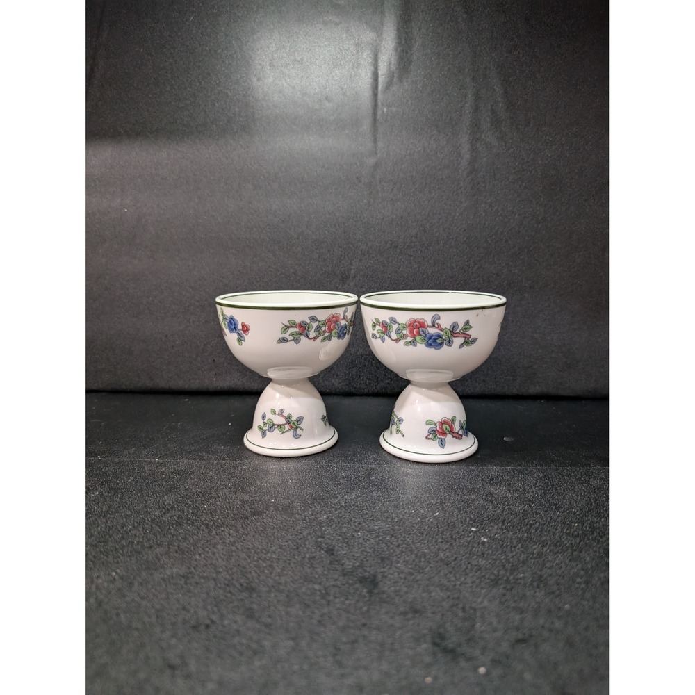 Buffalo China Mandalay Bowls,‎ Set of 2 Egg Cups, VTG Serving Dishes, Breakfast